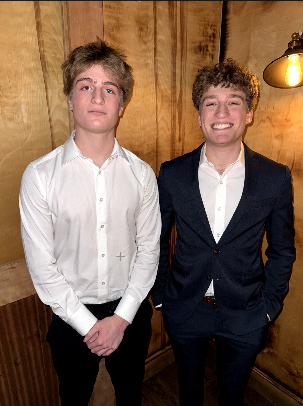 Max (right) and Leo (left).